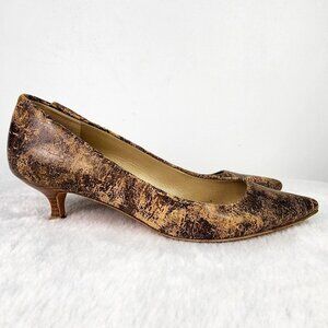 Stuart Weitzman Pointed Toe Kitten Pump Size 7 Luxury‎ Cocktail